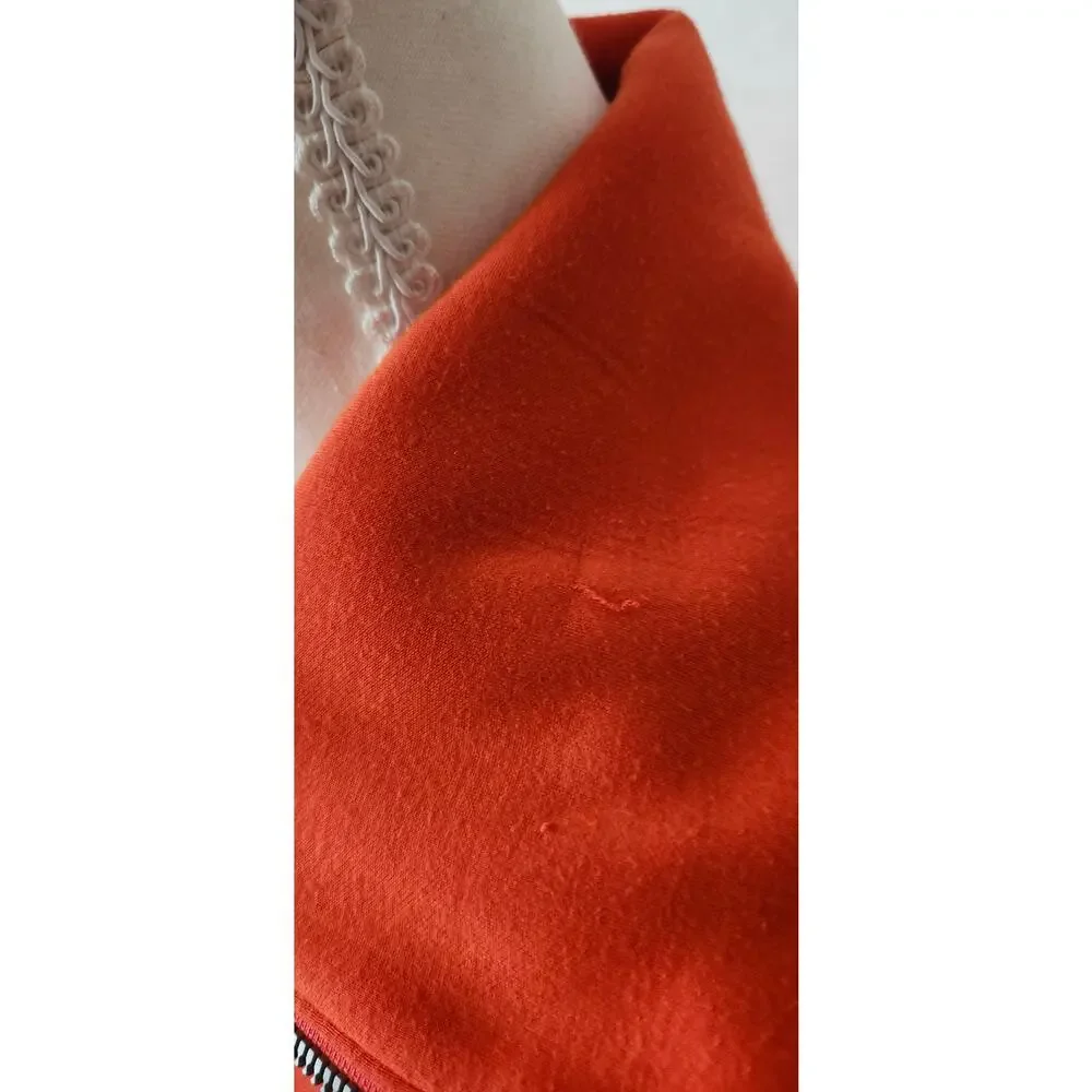 SPANX AirEssentials Half Zip Sweatshirt Monarch Orange Large Spacer Travel